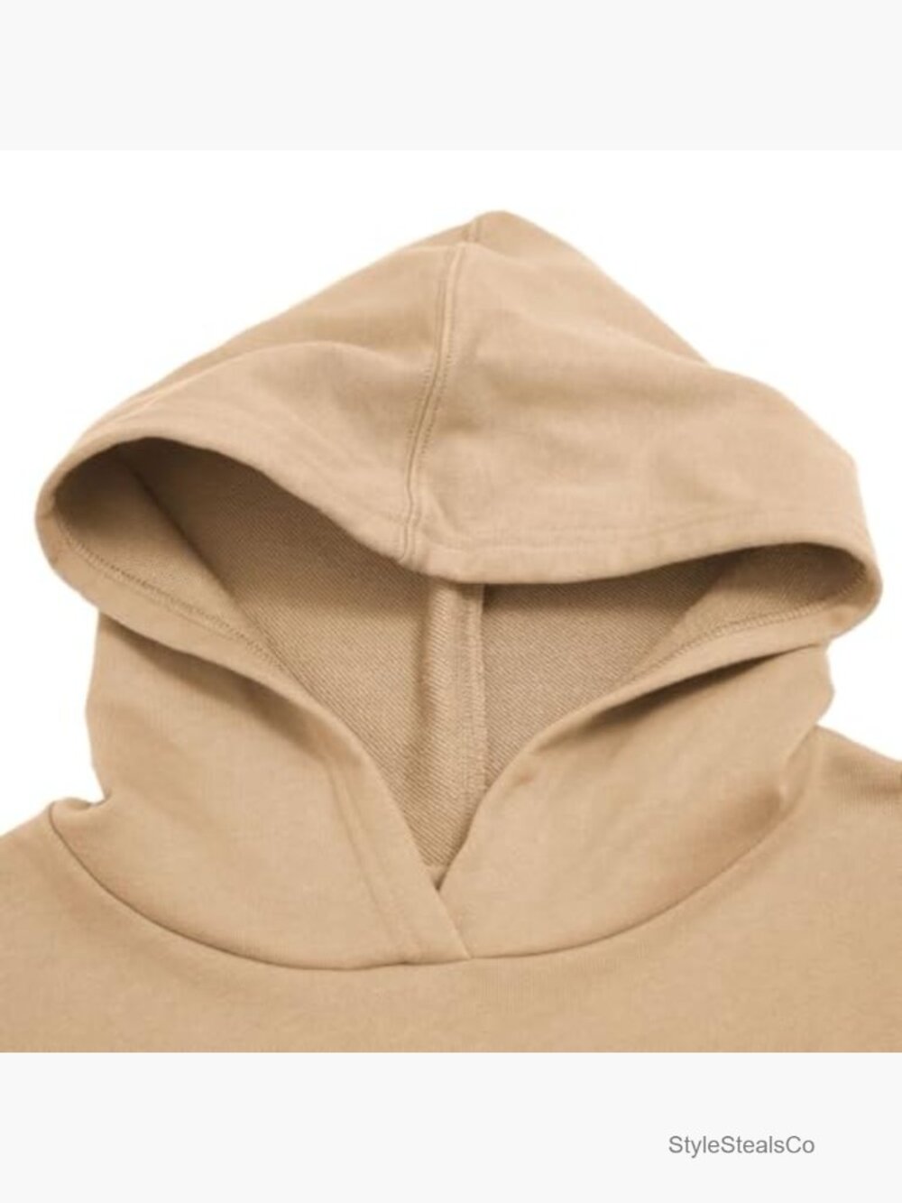 Women's Cropped Hoodie with Hood Long Sleeve Pullover Sweatshirt - Picture 3 of 7